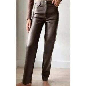 Aritzia Wilfred Melina faux leather pants!